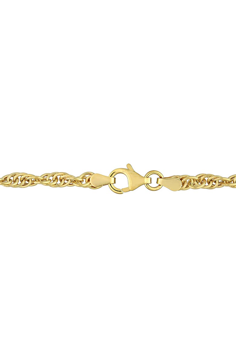 DELMAR Singapore Chain Necklace, Alternate, color, Yellow