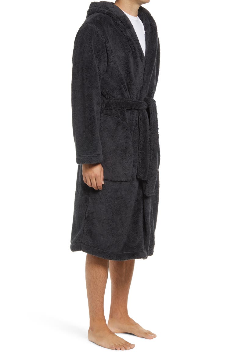 Beckett Fleece Hooded Robe, Alternate, color, IKBL