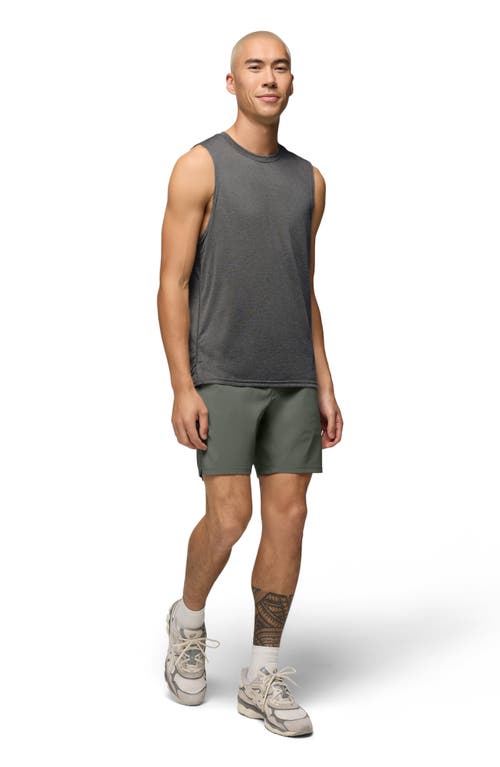Prana Discovery Trail Drawstring Shorts In Green