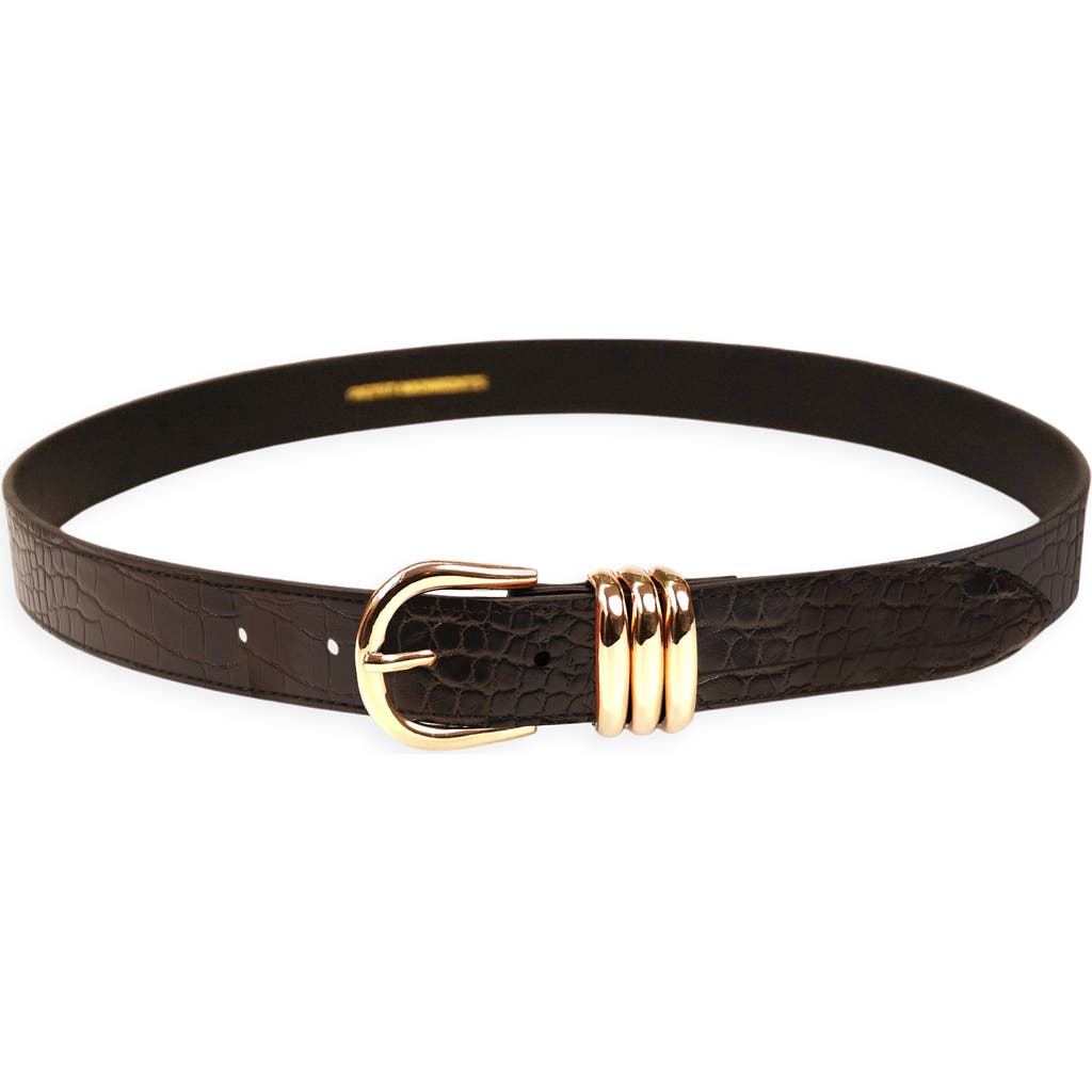 Petit Moments Polished Belt In Brown