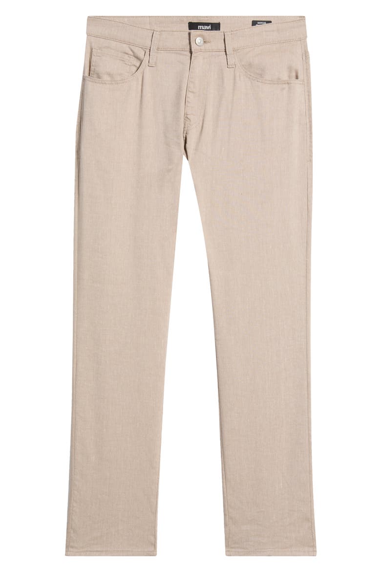 Marcus Slim Straight Leg Pants, Alternate, color, COFFEE LINEN