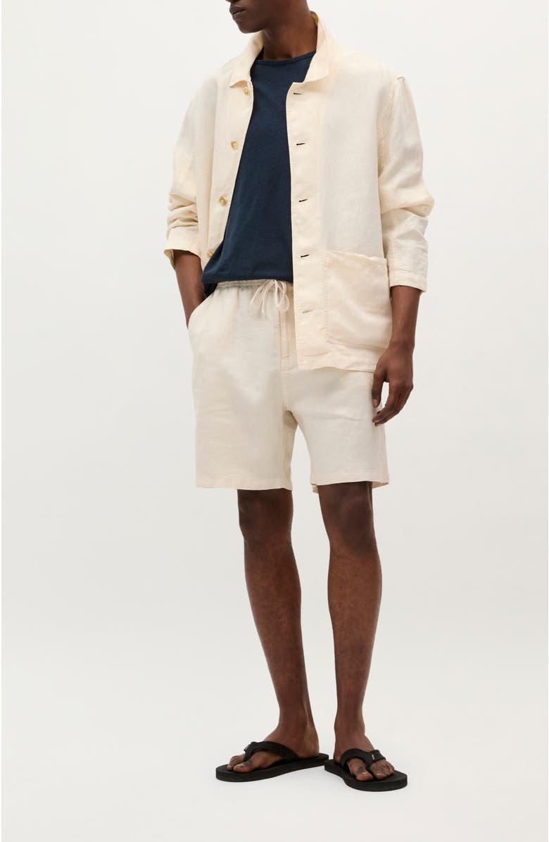 Scalpers Icon Basic Linen Tee, Alternate, color, Dark Navy