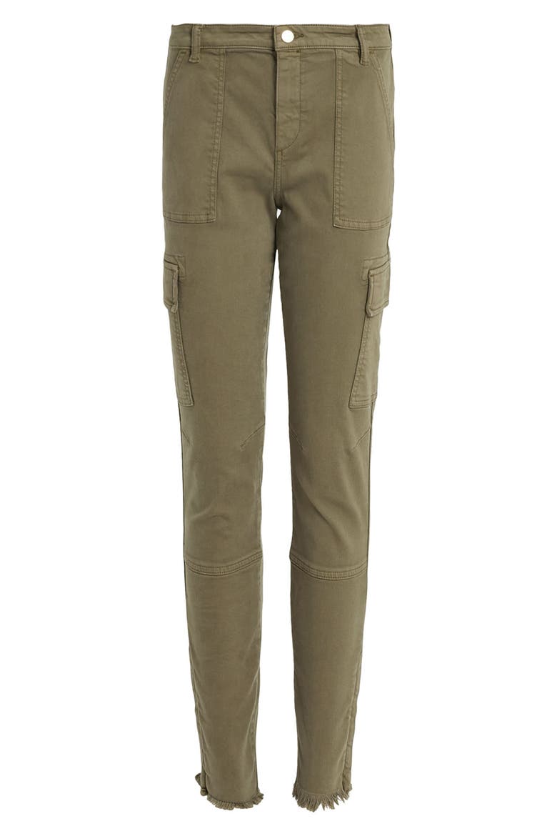 Duran Camp Skinny Cargo Pants, Alternate, color, KHAKI GREEN