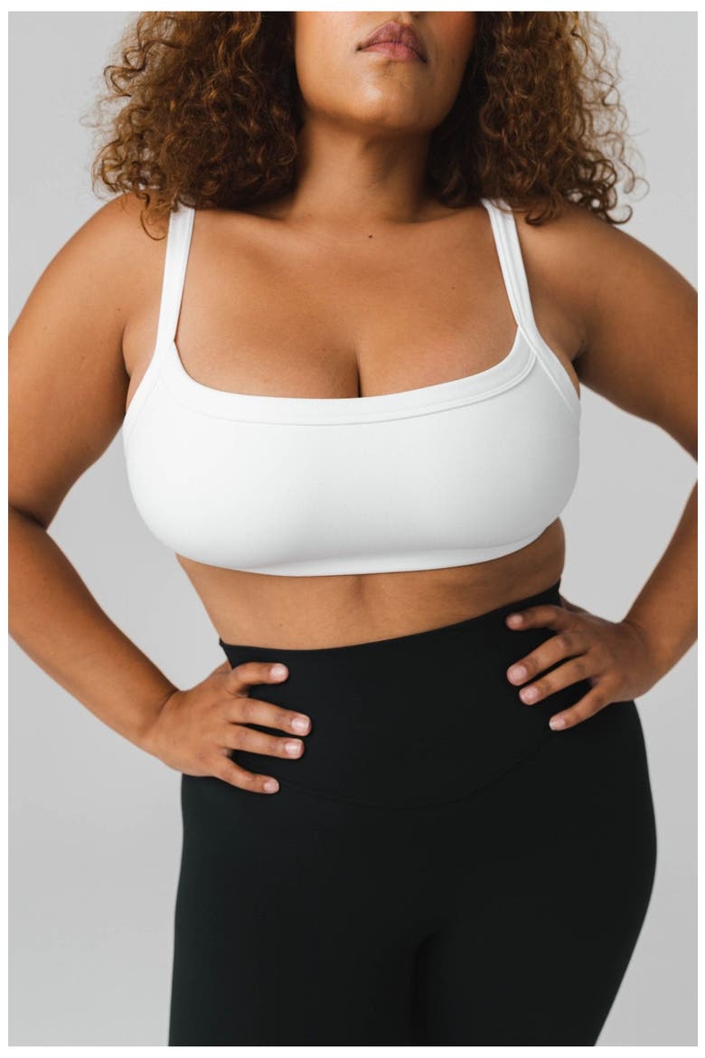 Cloud II Square Bra, Alternate, color, Snow