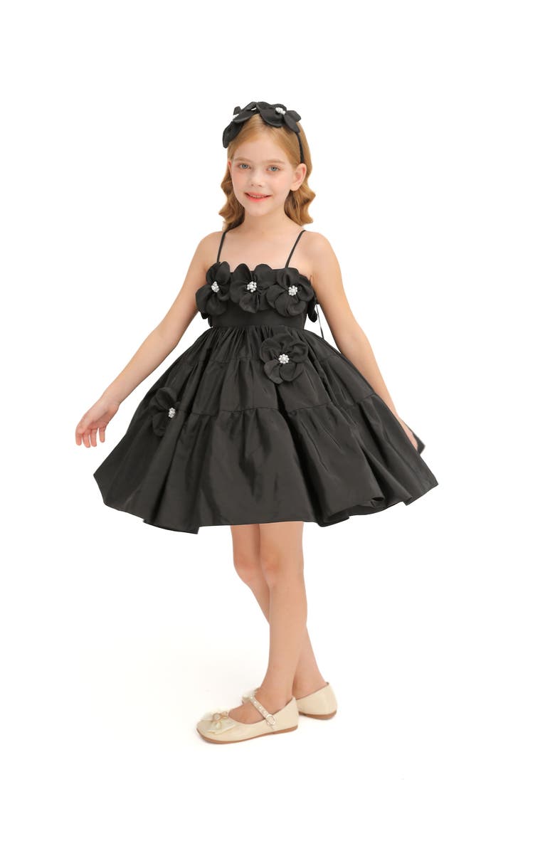 Mimi Tutu Buttercup Ravenna Dress, Alternate, color, Black
