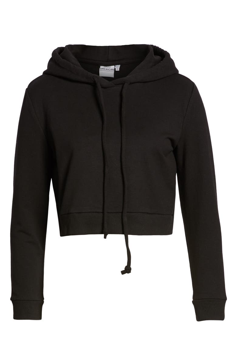 Good American Crop Hoodie, Alternate, color,