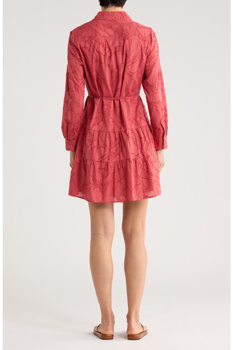 Isla Dream Long Sleeve Shirtdress, Alternate, color, WILD GERANIUM
