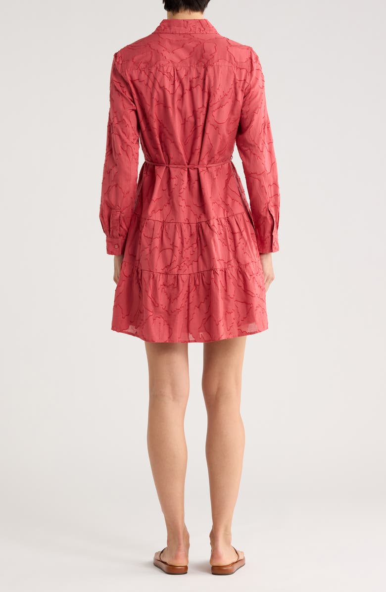 Tommy Bahama Isla Dream Long Sleeve Shirtdress, Alternate, color, Wild Geranium