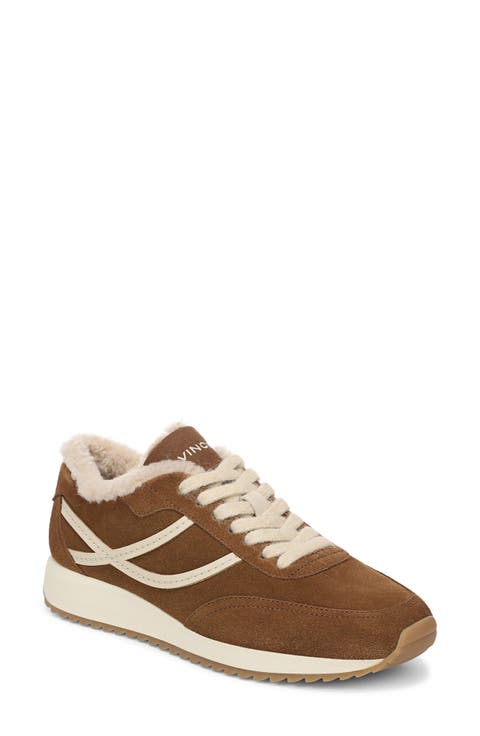 Genuine Shearling Platform Sneaker