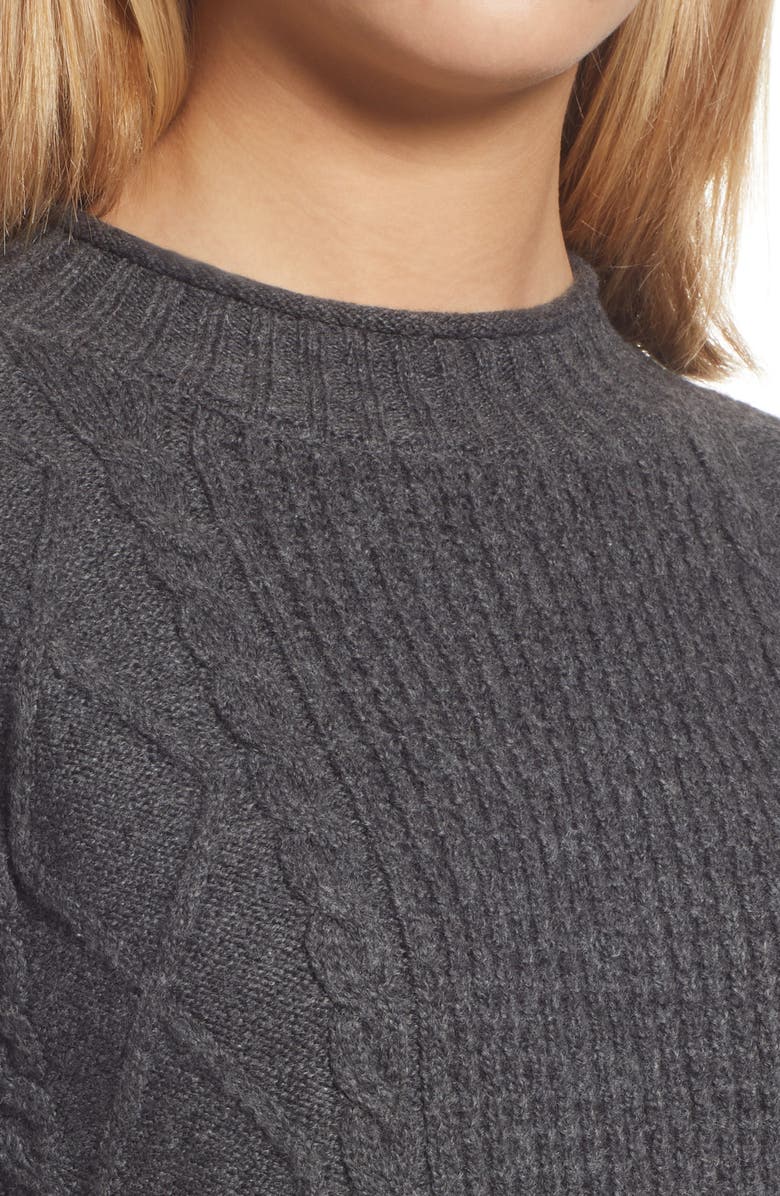 BP. Cable Knit Sweater Dress, Alternate, color,