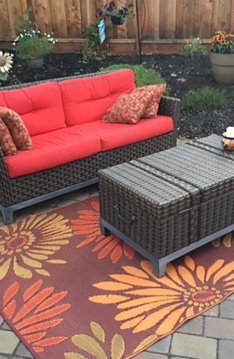 Mad Mats Daisy Rust, Alternate, color, Orange And Red