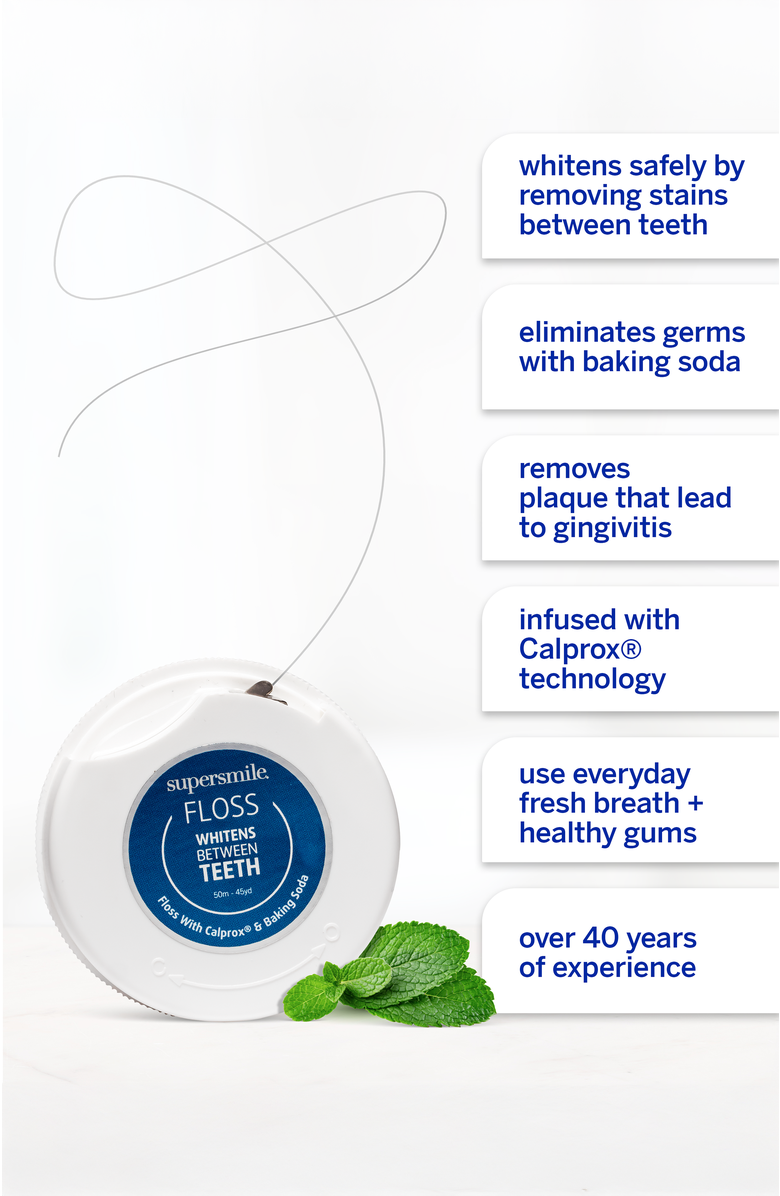 Supersmile Professional Whitening Floss, Alternate, color, White