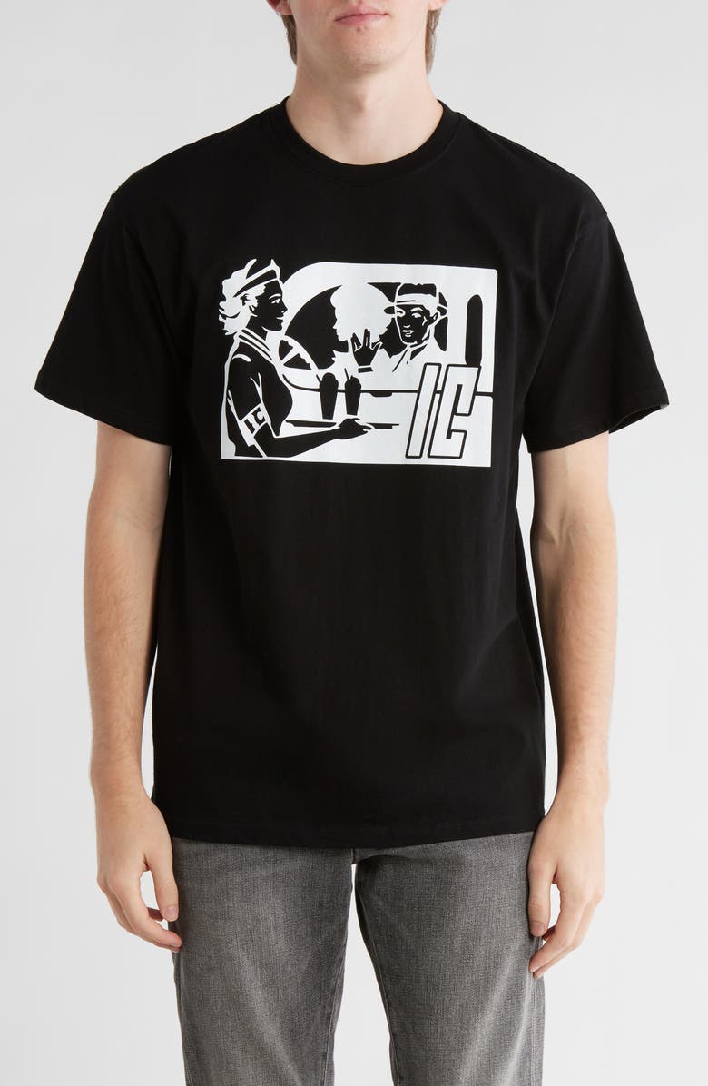 ICECREAM Shakes Graphic T-Shirt, Main, color, Black