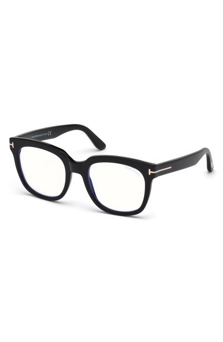 TOM FORD 52mm Blue Light Blocking Glasses, Alternate, color,