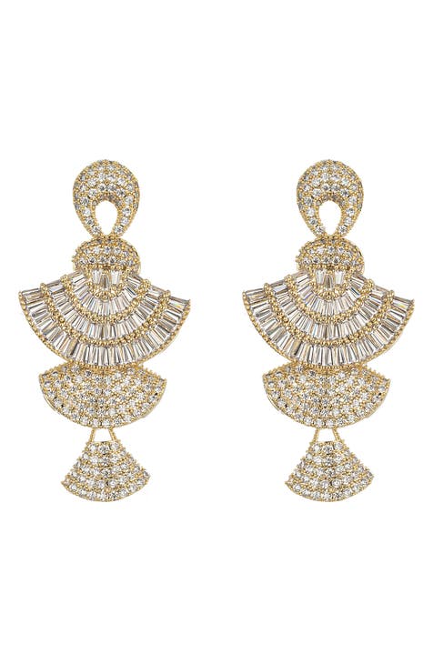 Harper CZ Dangle Earrings