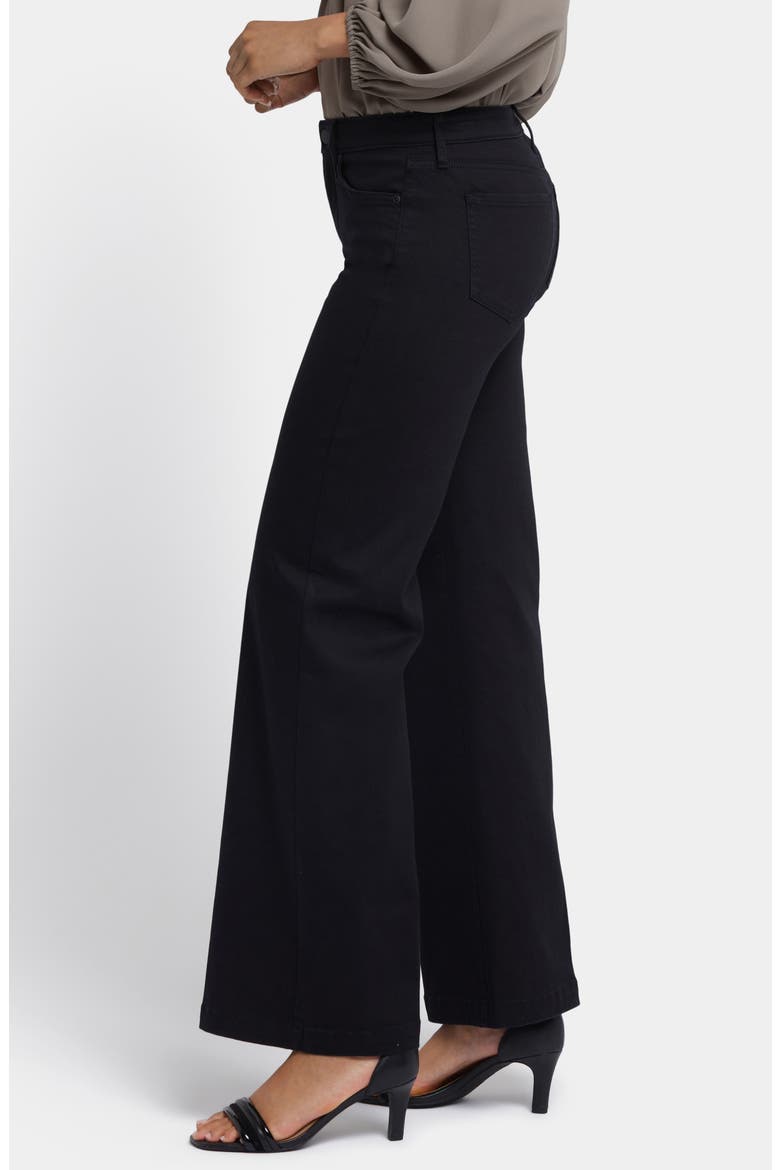 Teresa Wide Leg Jeans, Alternate, color, BLACK