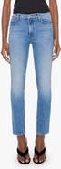 MOTHER The Dazzler Mid Rise Slim Straight Jeans