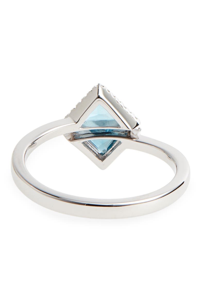 Iris Double Triangle Diamond & Semiprecious Stone Ring (Nordstrom Exclusive), Alternate, color, LONDON BLUE TOPAZ