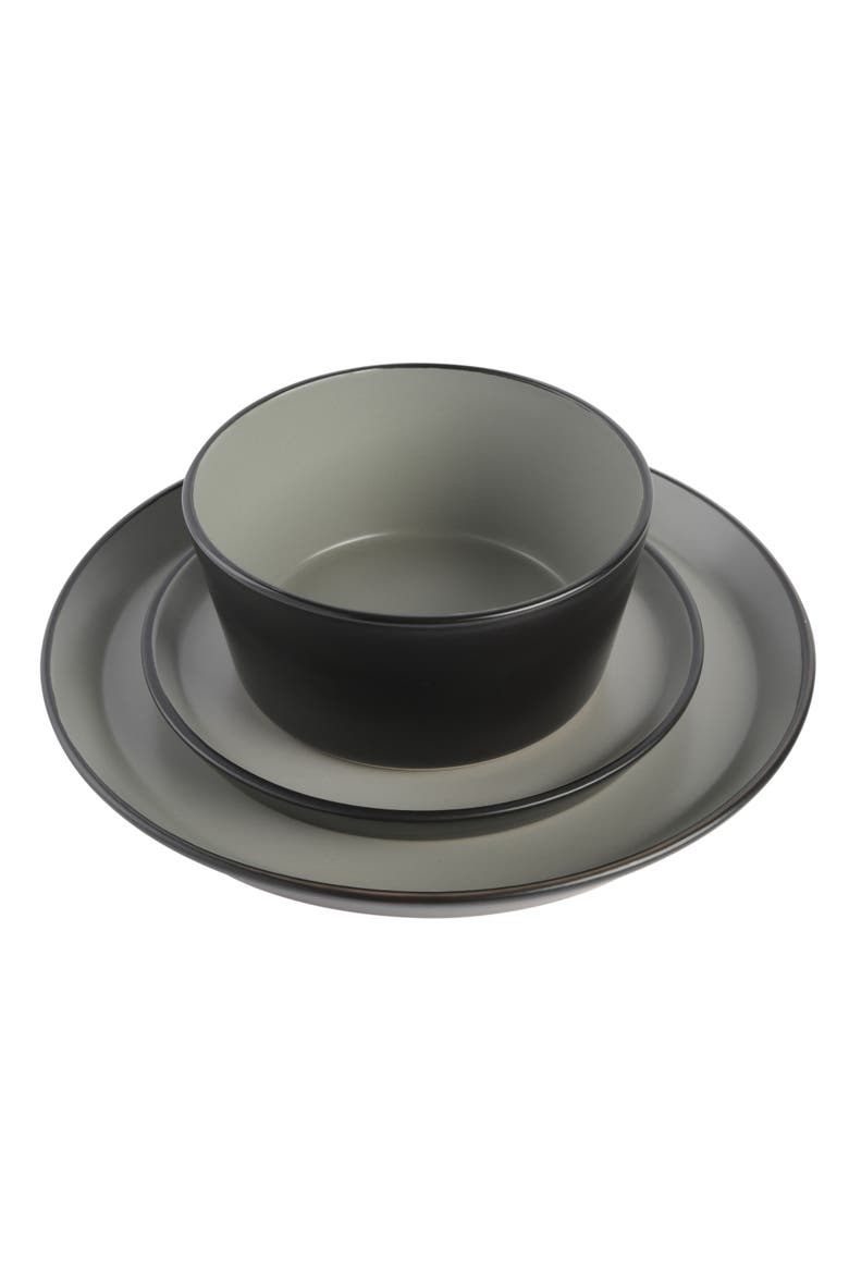 Soho Lounge Sofia Coupe Stoneware Dinnerware Set, Alternate, color, Grey