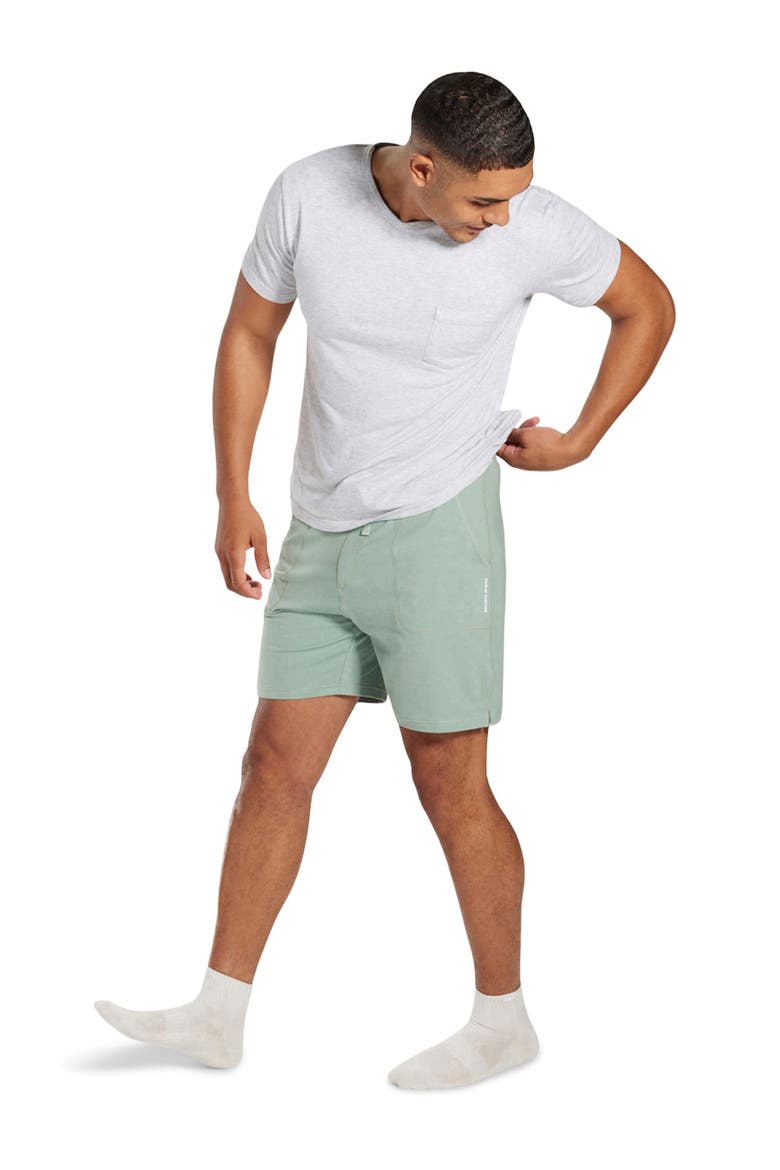 Off Duty Lounge Shorts, Alternate, color, LIGHT GREEN