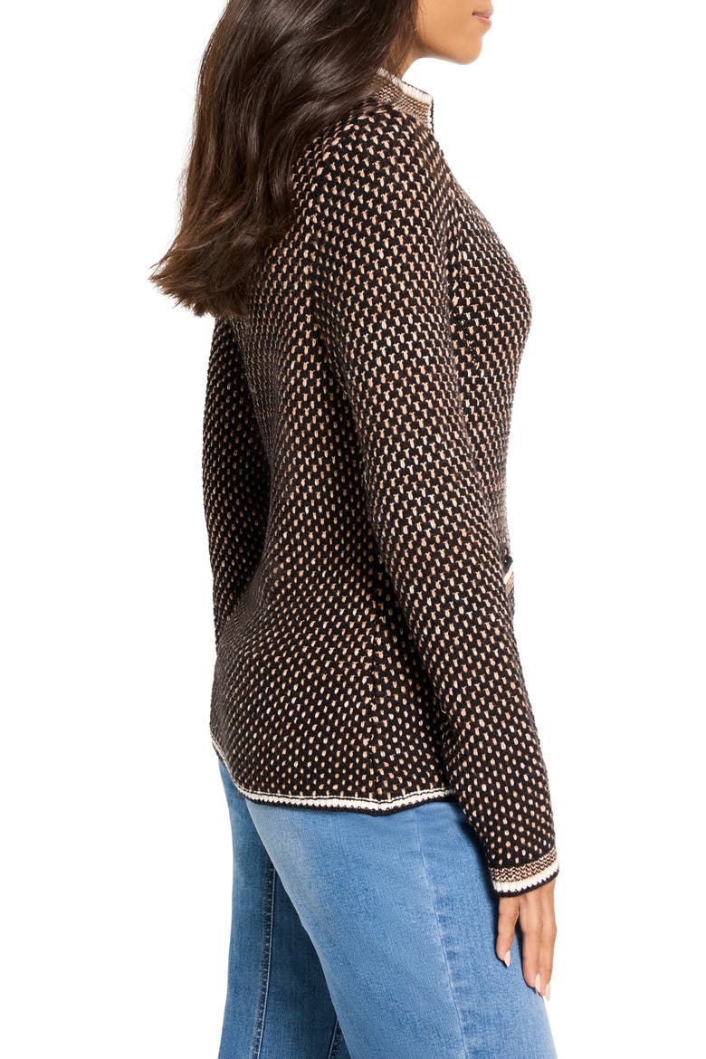 Brick Stitch Knit Jacket, Alternate, color, NEUTRAL MULTI