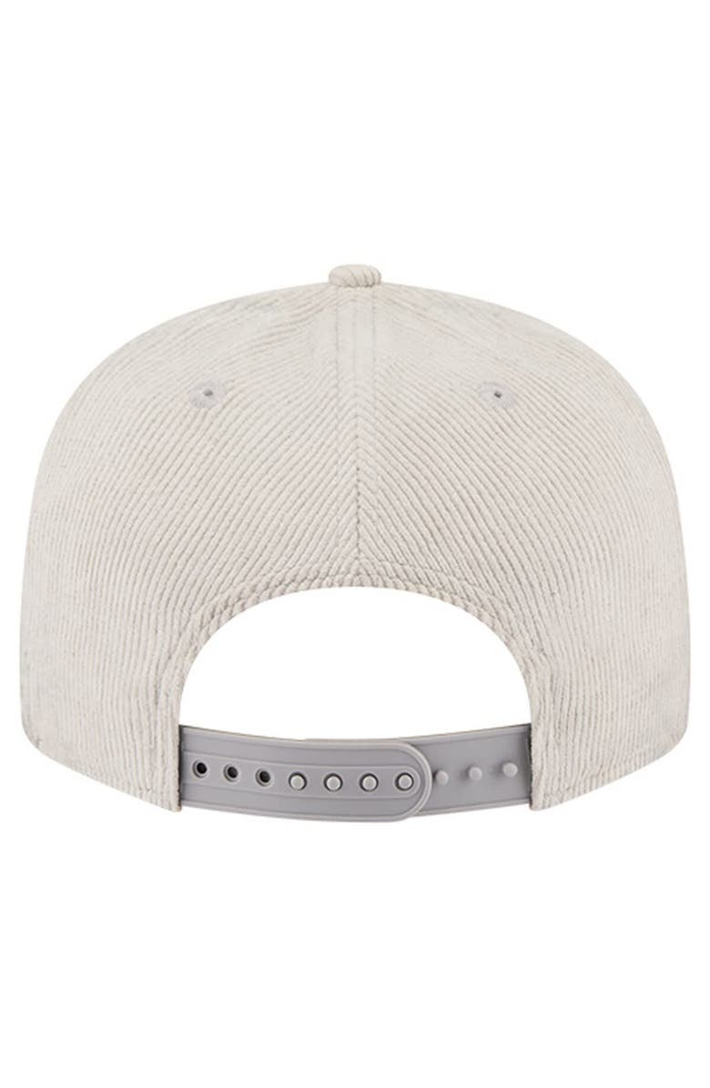 New Era Men's New Era Gray Pittsburgh Steelers Cord Rope Corduroy 9FIFTY Snapback Hat, Alternate, color, Gray