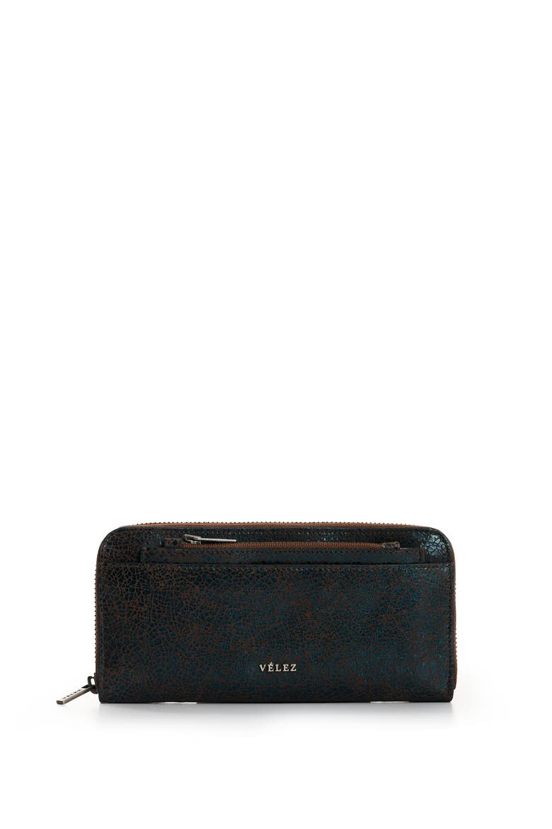 Folia Leather Checkbook Wallet, Main, color, Blue