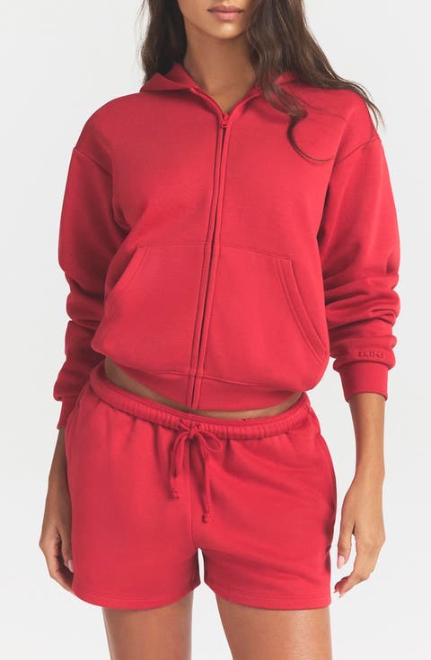 Cotton Blend Fleece Classic Zip-Up Hoodie