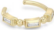 Zoë Chicco Single 14K Gold Baguette Bezel Diamond Ear Cuff