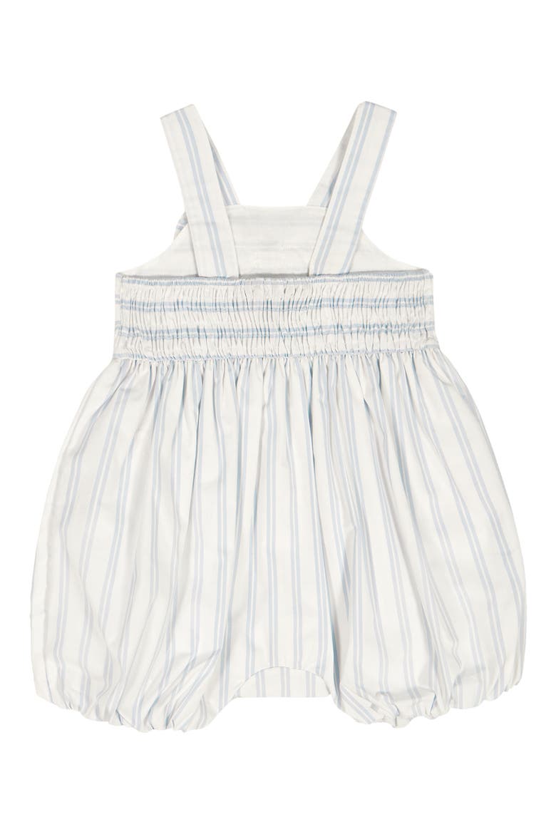 Stripe Romper & Headband Set, Alternate, color, WHITE MULTI