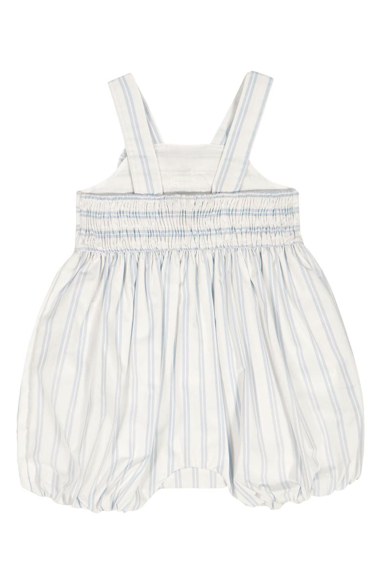 Tommy Hilfiger Stripe Romper & Headband Set, Alternate, color, White Multi