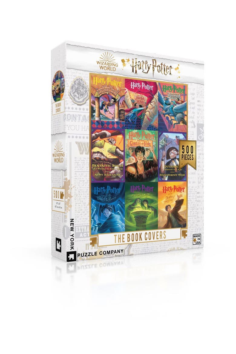 Book Cover Collage 500 Piece Puzzle, Alternate, color, No Color