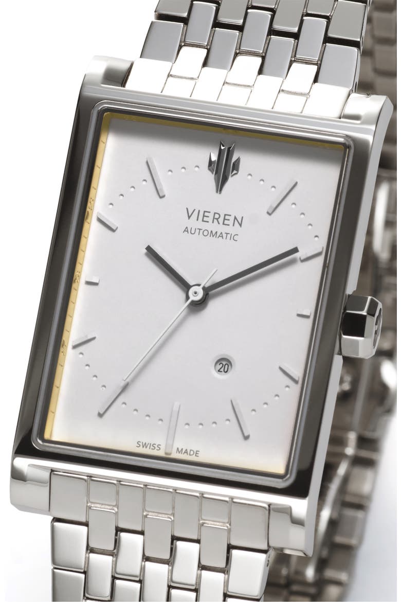 Matte White Swiss Automatic Watch, Alternate, color, White