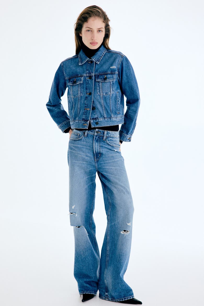 Ava Ultra High Rise Wide Leg Jeans, Alternate, color, Denim blue