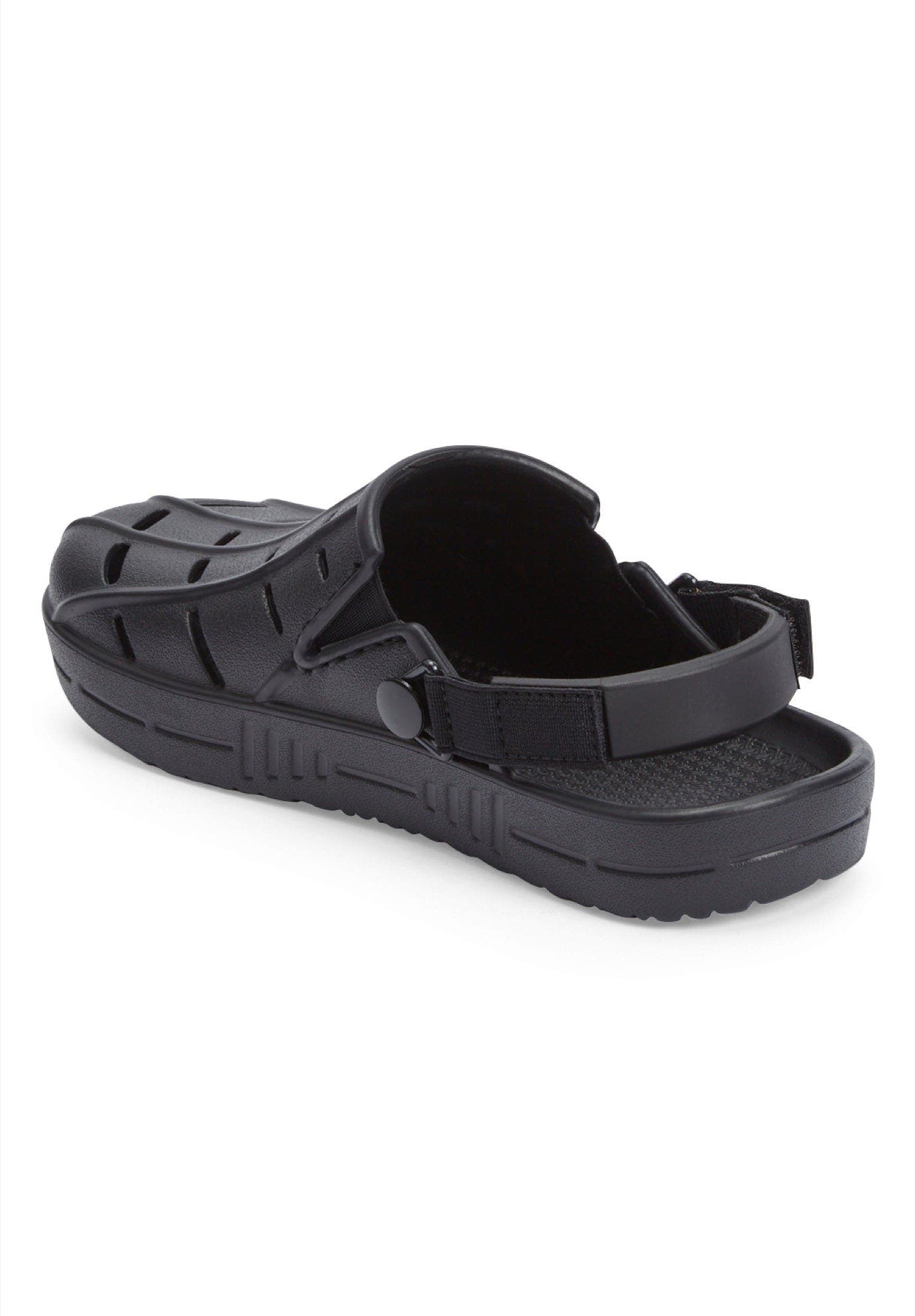 Comfortview The Rubber Clog, Alternate, color, Black