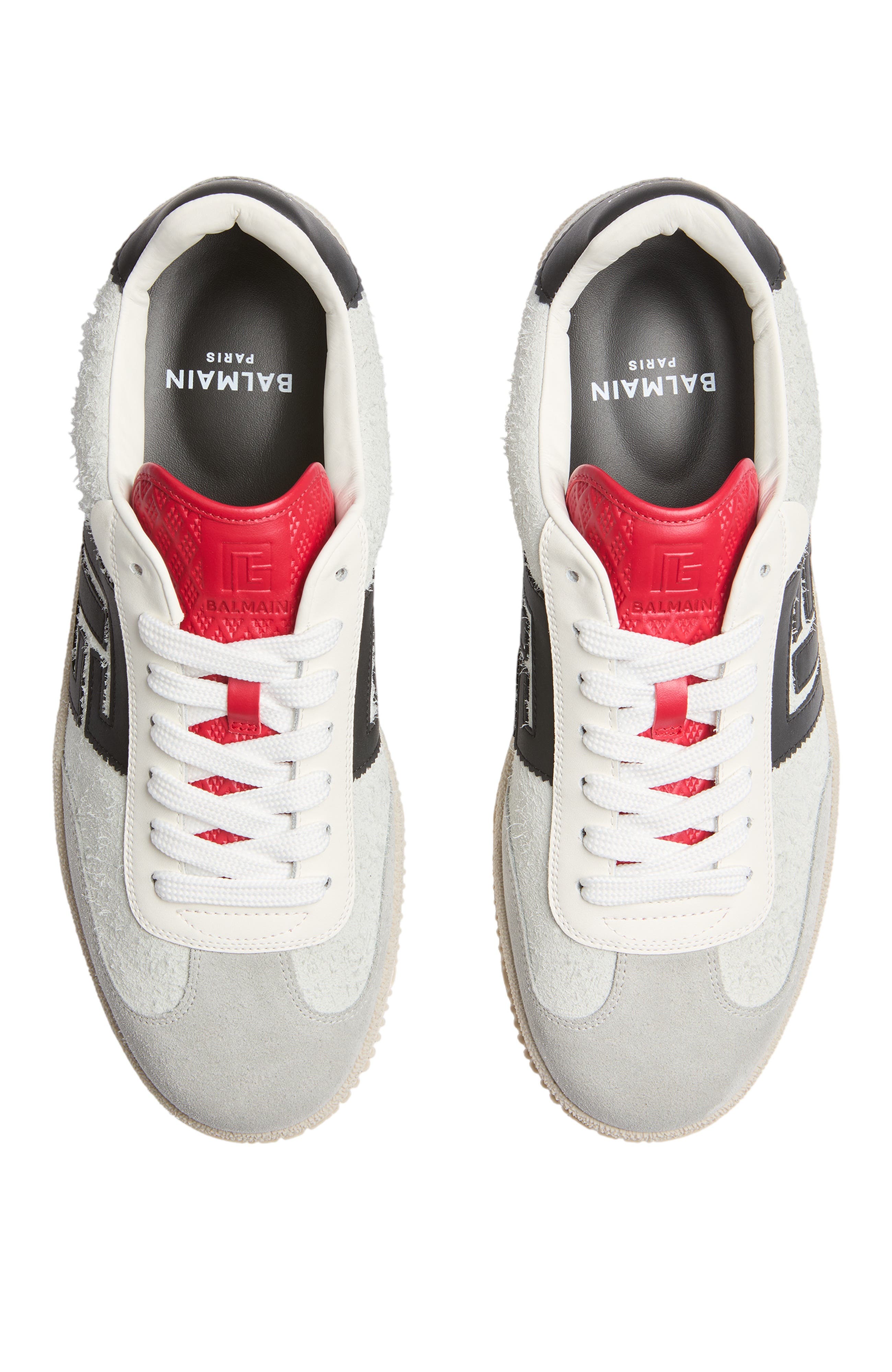 Swan Suede and Smooth Leather Trainers, Alternate, color, multicolor