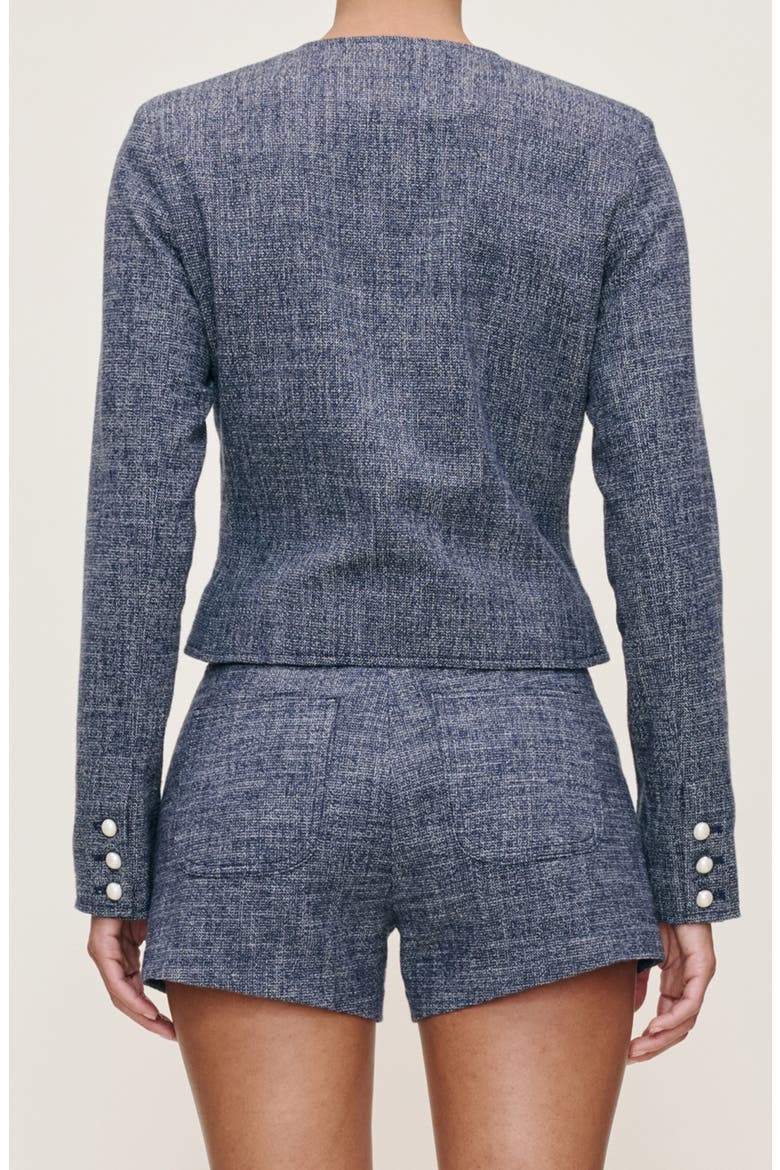 Ceia Crop Cotton & Wool Jacket, Alternate, color, EVERBLUE
