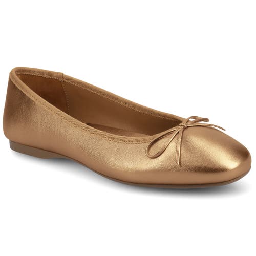 Birdies The Hummingbird Flats Leather In Gold