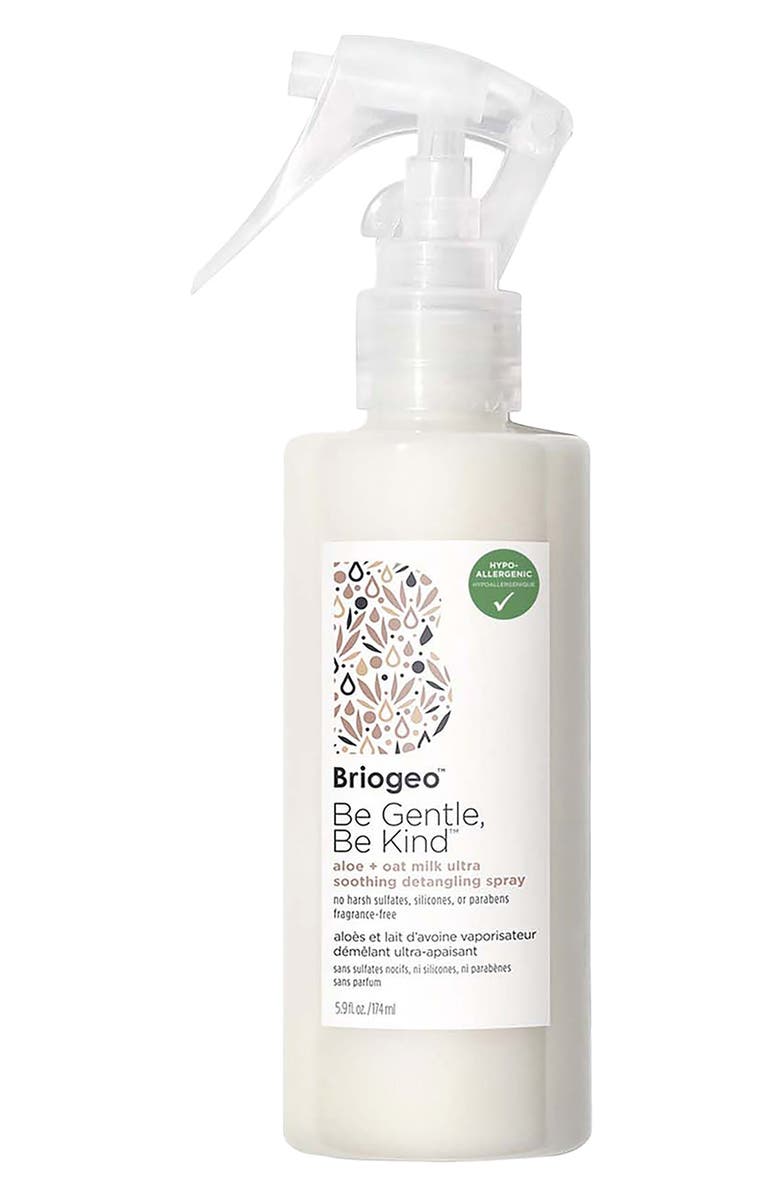 Briogeo Be Gentle, Be Kind Aloe + Oat Milk Ultra Soothing Detangling Spray, Main, color,