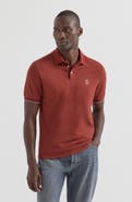 Brunello Cucinelli Cotton piqué polo shirt with logo