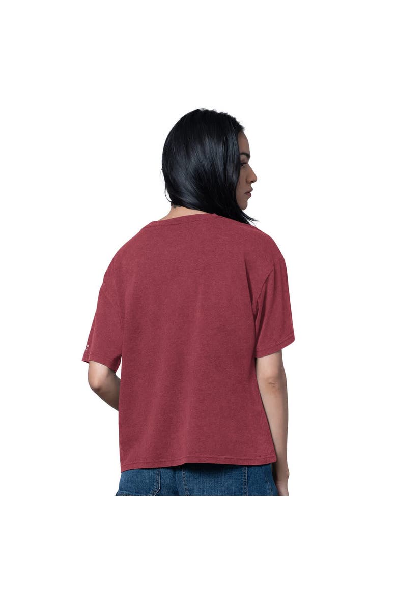 Women's Starter Heather Burgundy Washington Commanders Oversized Hall of Fame T-Shirt, Alternate, color, Burgundy