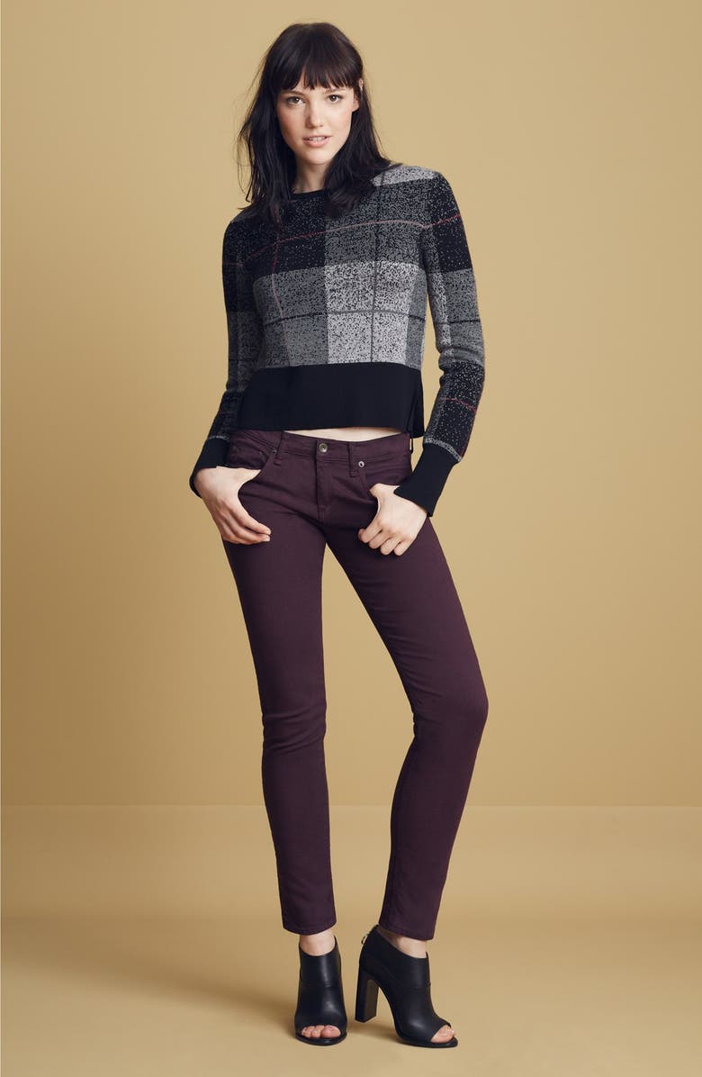 rag & bone/JEAN 'Tegan' Plaid Crewneck Pullover, Alternate, color, 