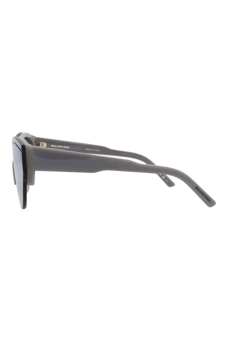99mm Shield Mirrored Sunglasses, Alternate, color, GREY GREY SILVER