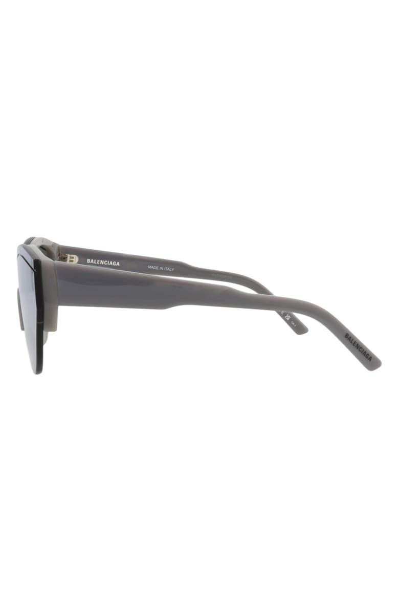Balenciaga 99mm Shield Mirrored Sunglasses, Alternate, color, 