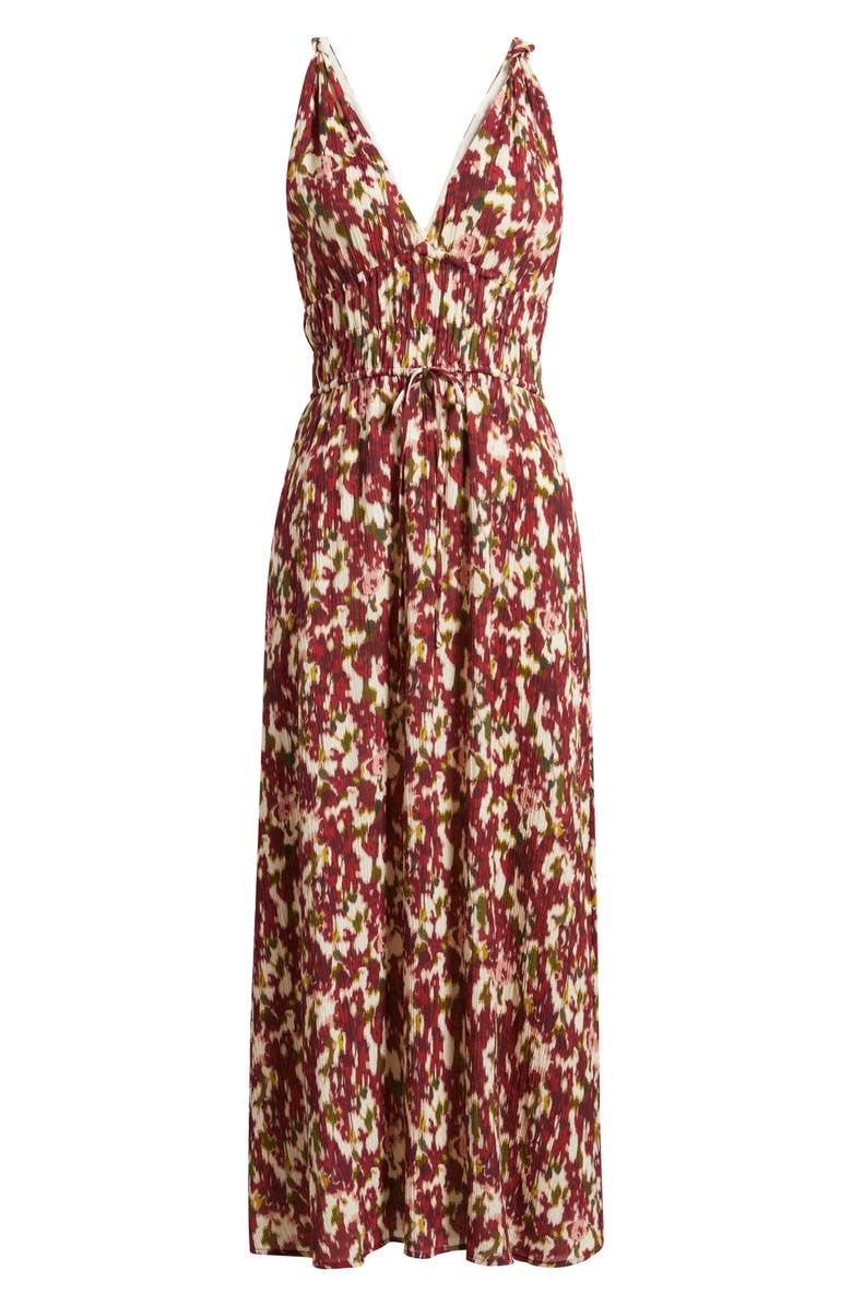 Rails Marciana Smocked Waist Maxi Sundress, Alternate, color, Cardinal Floral