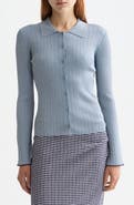 Scotch & Soda Metallic Skinny Rib Cardigan