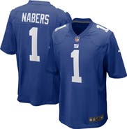 Nike Men's Nike Malik Nabers Royal New York Giants  Player Game Jersey