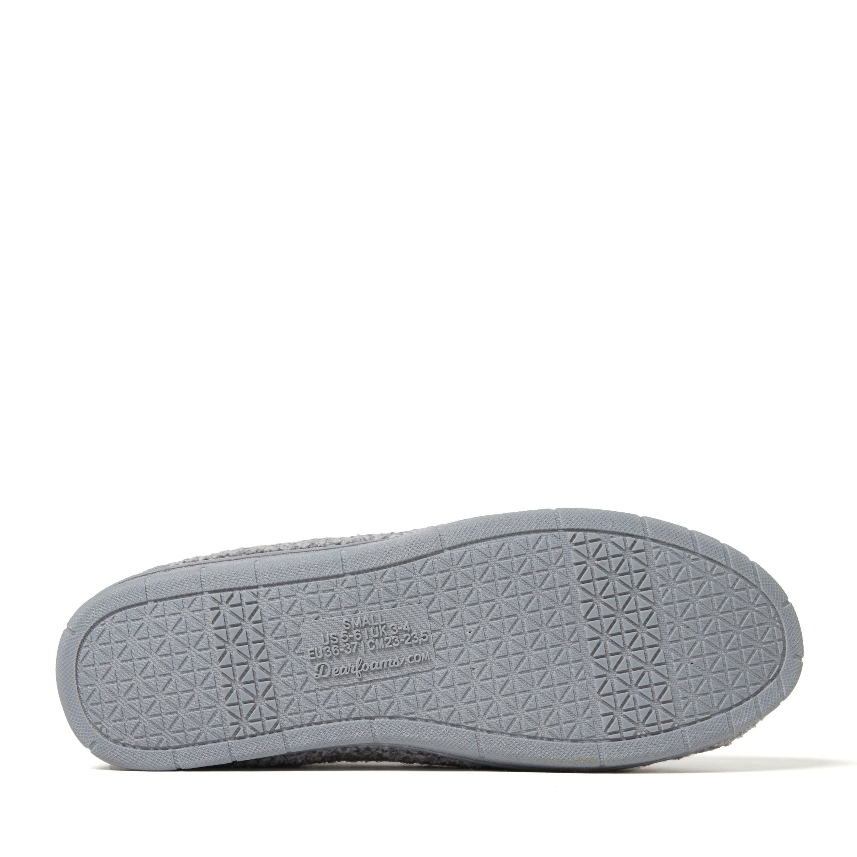 DEARFOAMS Rachel Marled Chenille Closed Back Slipper, Alternate, color, Sleet