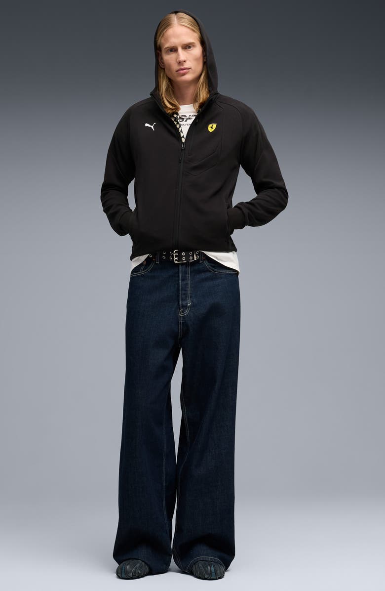 PUMA Ferrari Motosport Hooded Zip Front Sweatshirt, Alternate, color, 