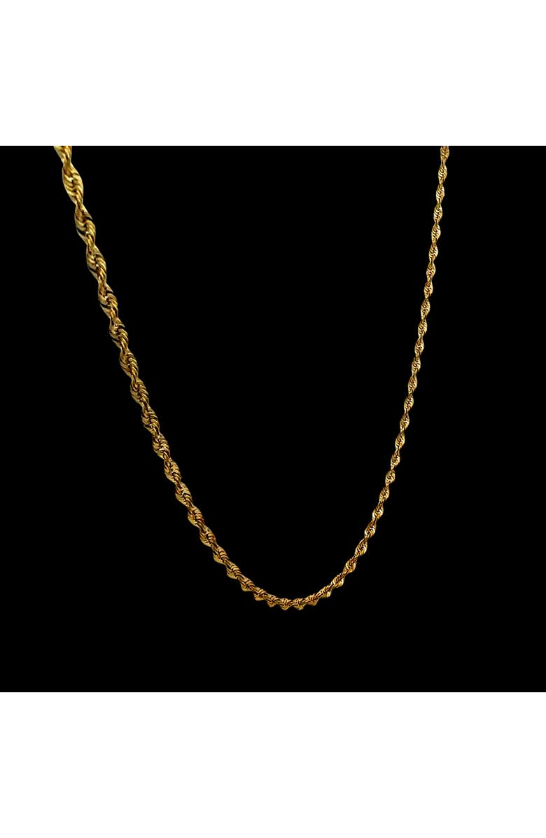Ancona Jewelry 14K Yellow Gold Rope Chain Necklace 2.5mm, Alternate, color, Yellow